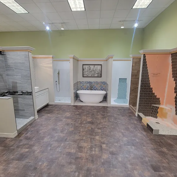Beaumont Carpet One Bathroom tile displays